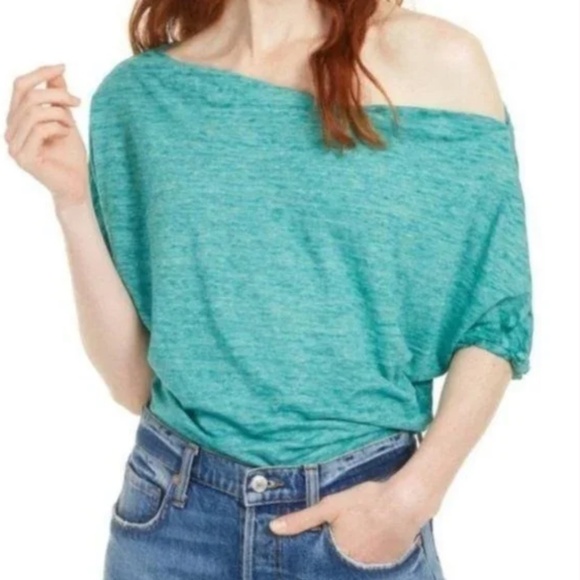 Free People We The Free Astrid Tee – Palm, Small - Picture 1 of 10